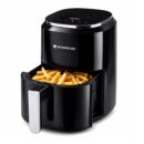 Roma Digital Air Fryer, 1380W, 4.5L, Rapid Hot Air Technology, 7 Pre-set Menus, Non-stick Basket, Customised Time & Temperature Control, Fry, Bake, Grill, Chrome Finish, 2-Yr Warranty