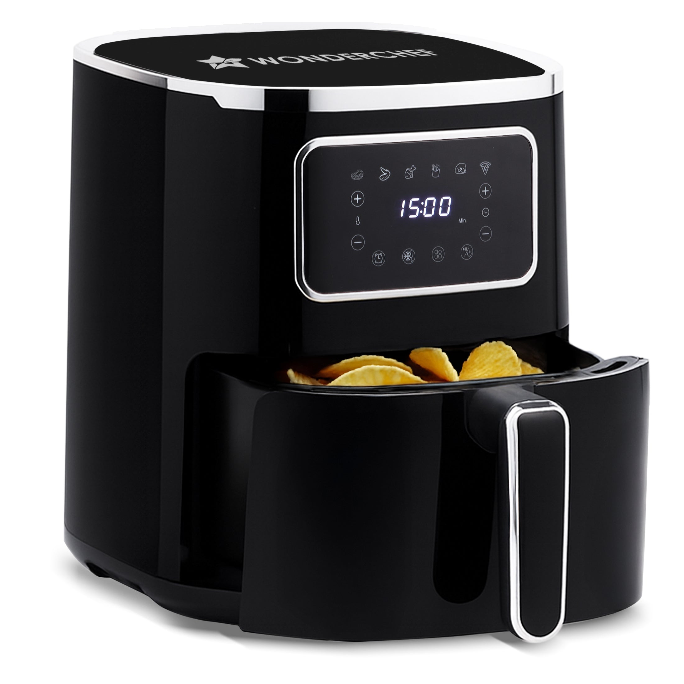 Platinum Digital Air Fryer | 5L | Rapid Air Technology | 7 Pre-Set Menu Options | Temperature and Time Control | Digital Interface | Chrome Finish | 2 Year Warranty