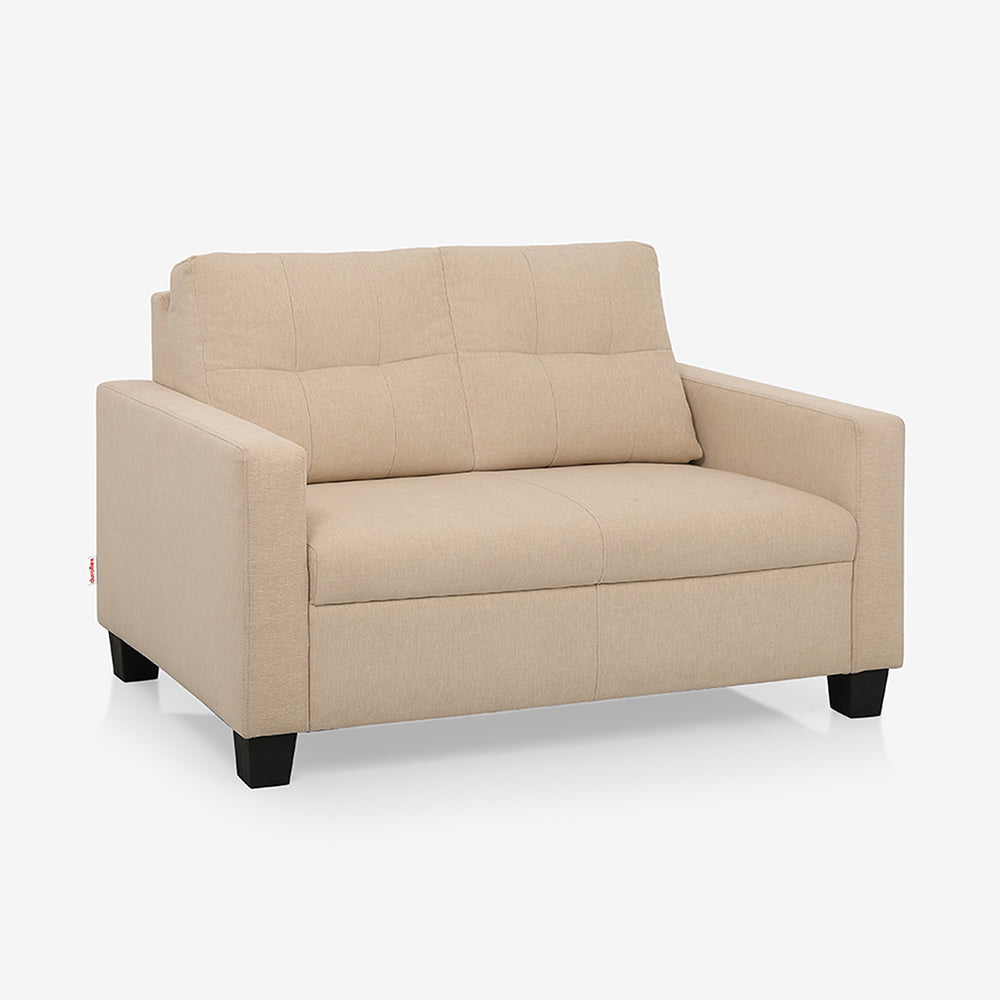 Ease Beige Fabric 2 Seater Sofa - Image 3