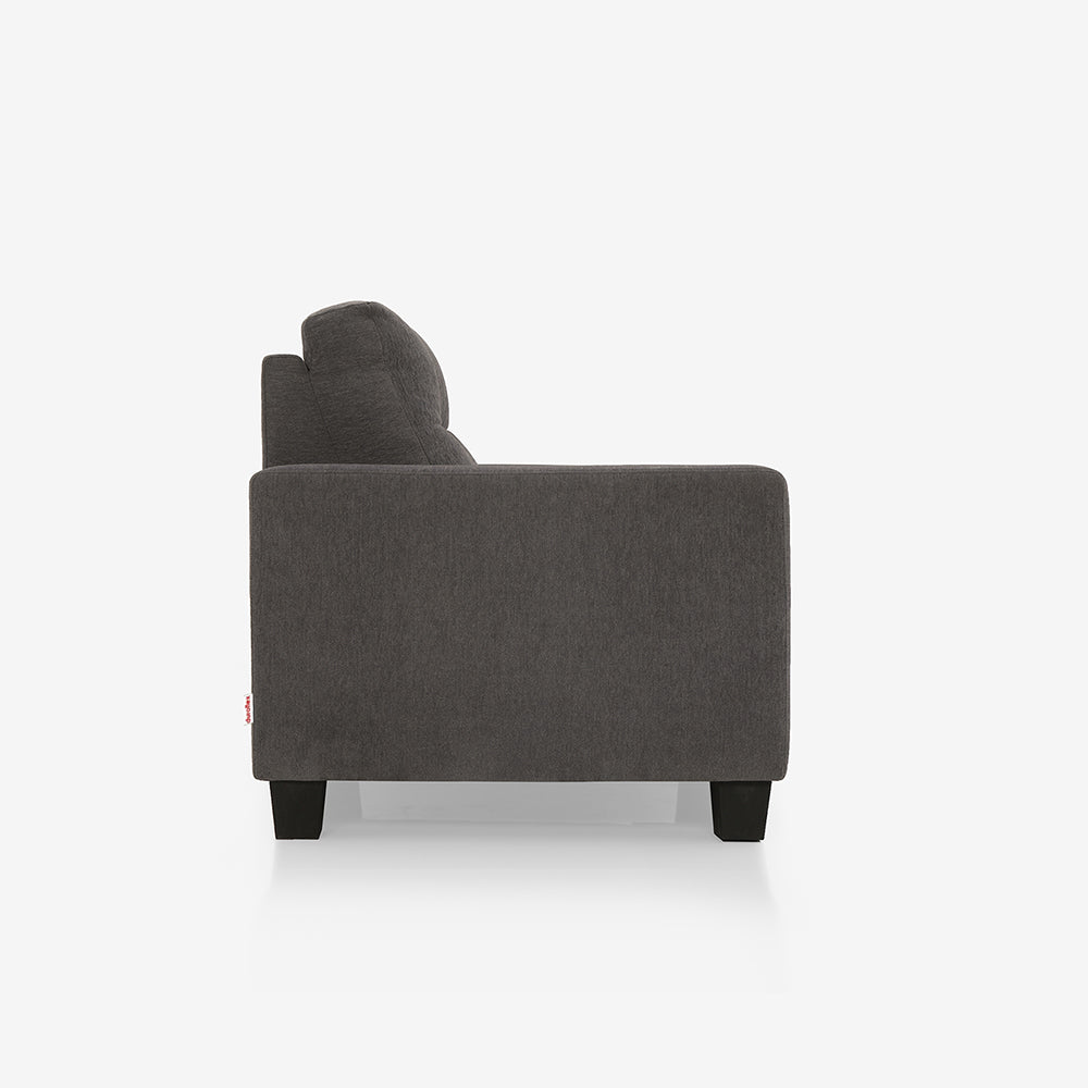 Ease Grey Fabric 1 seater sofa - Image 7