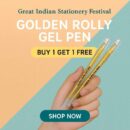 (Buy 1 Get 1 FREE) Golden Rolly Gel Pens For Doodle, Mandala, Sketching 1 unit