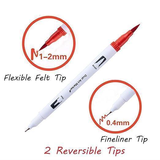 Dual Tip Brush Pen 24 Colour Set (24Dtbp) - Image 8