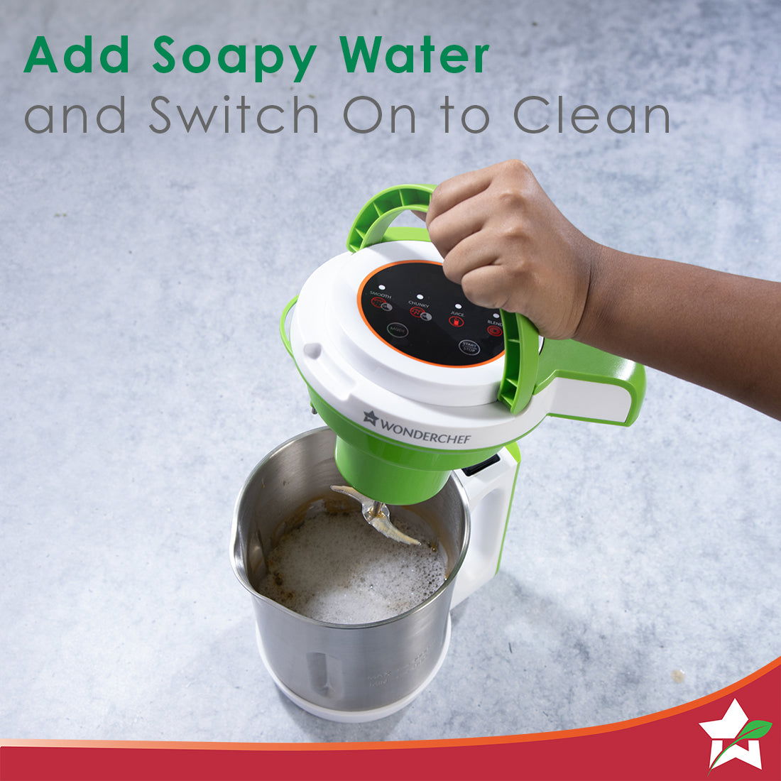 Soup Maker 1L, 800W, Green and Silver, Easy to use, - Image 5