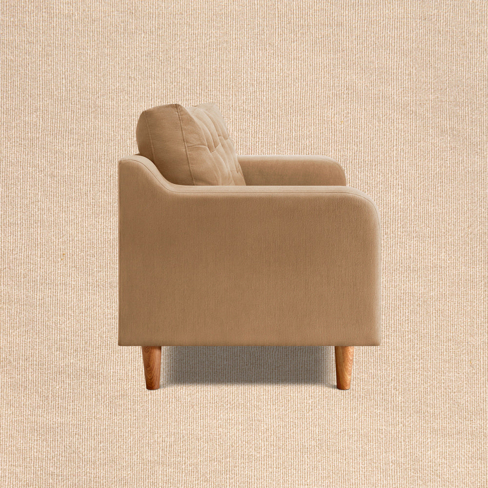 Ease Plus Beige Fabric 3 seater sofa - Image 6