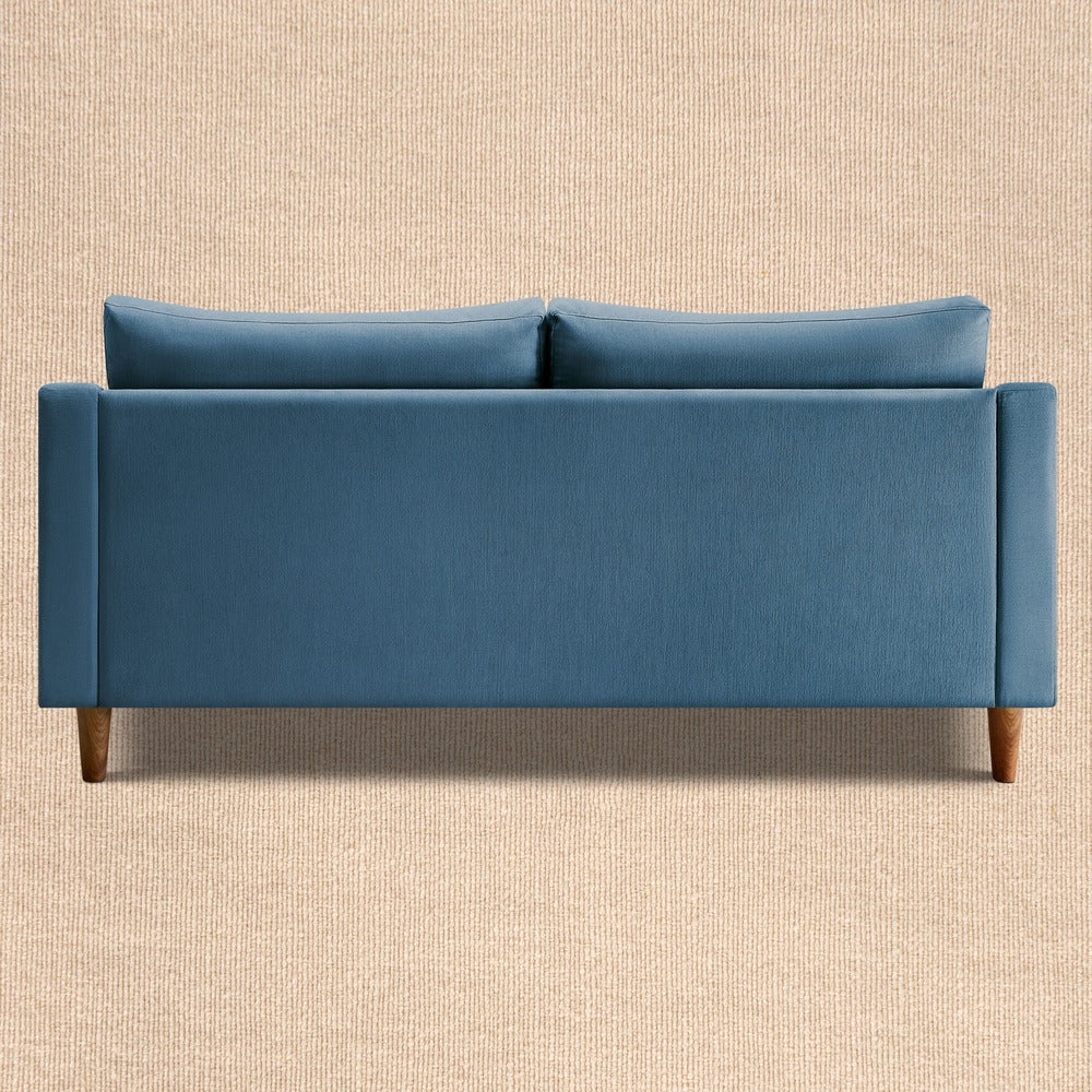 Ease Plus Blue Fabric 3 seater sofa - Image 7