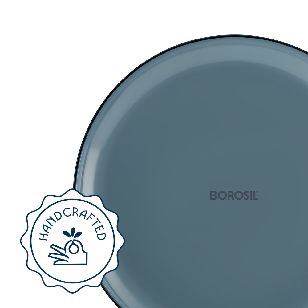 Borosil Aura Glass Dinner Set, Grey, 20 pc - Image 3