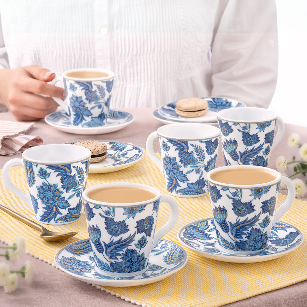 Larah New Iris Mug n Saucer Set