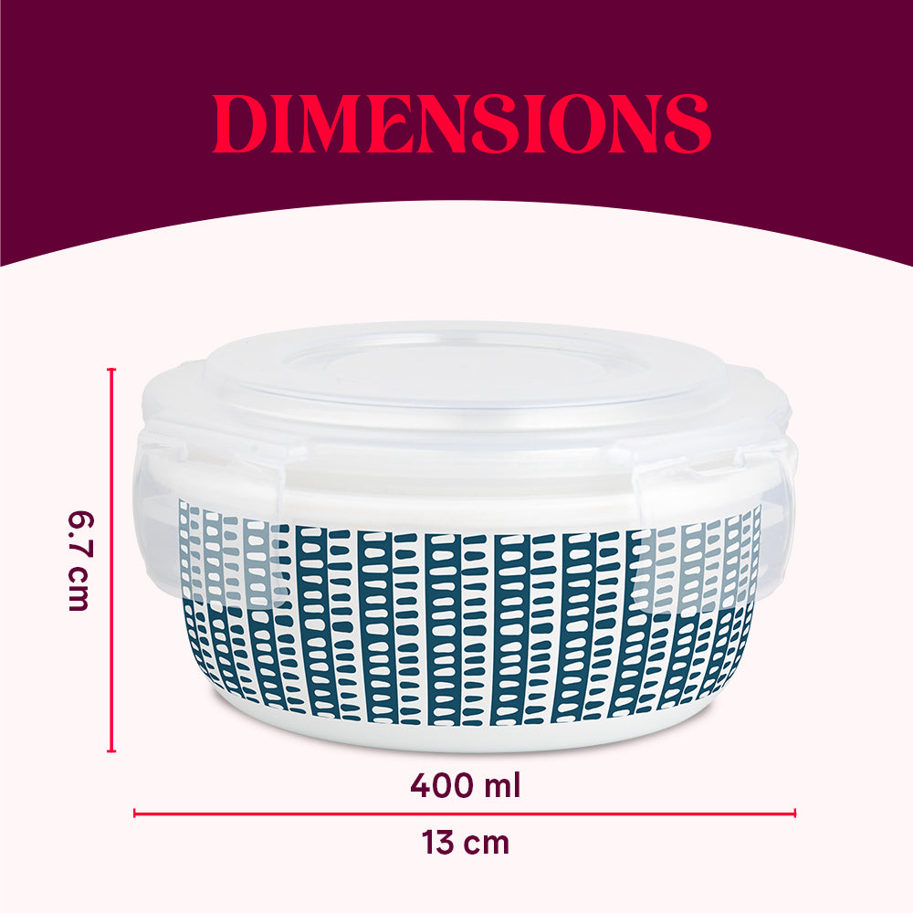 Larah Opalware, Helix Klip N Store Round Container - Image 3