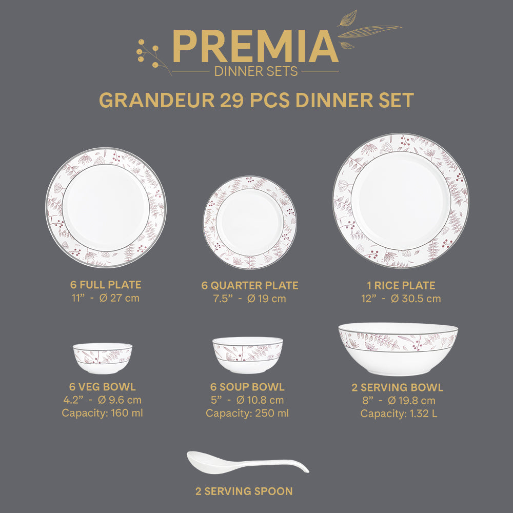 Larah Grandeur Dinner Set, 29 pc - Image 5
