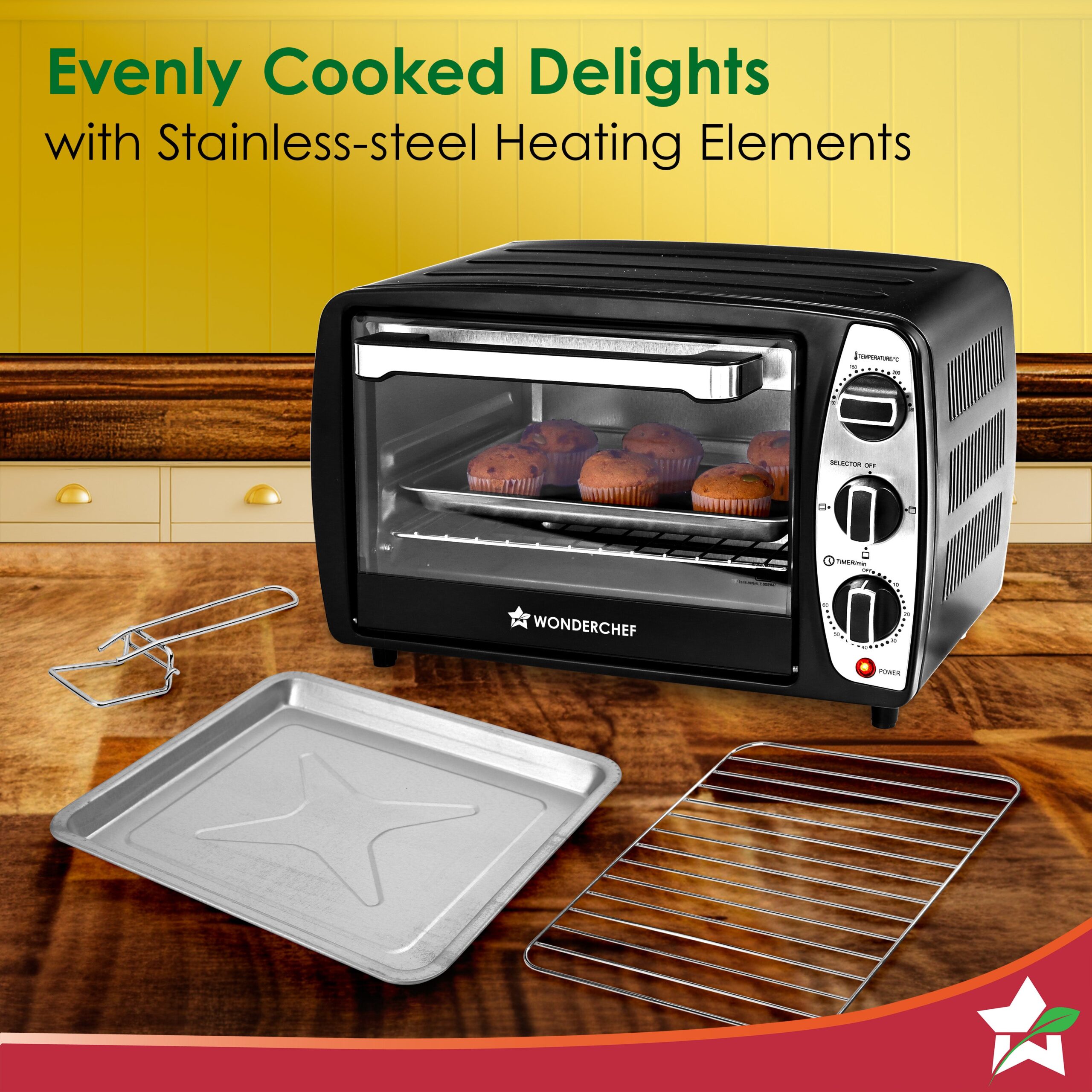 Oven Toaster Griller (OTG) 17 L | Bake, Grill, Roast | Auto-Shut Off | Heat-Resistant Tempered Glass | Customised Time & Temperature Control | Heat Selector | Easy to Clean | 2 Year Warranty - Image 6