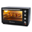 Oven Toaster Griller (OTG) - 28 Litres, Black - with Rotisserie,Auto-shut off, heat-resistant tempered glass, Multi-stage heat selection