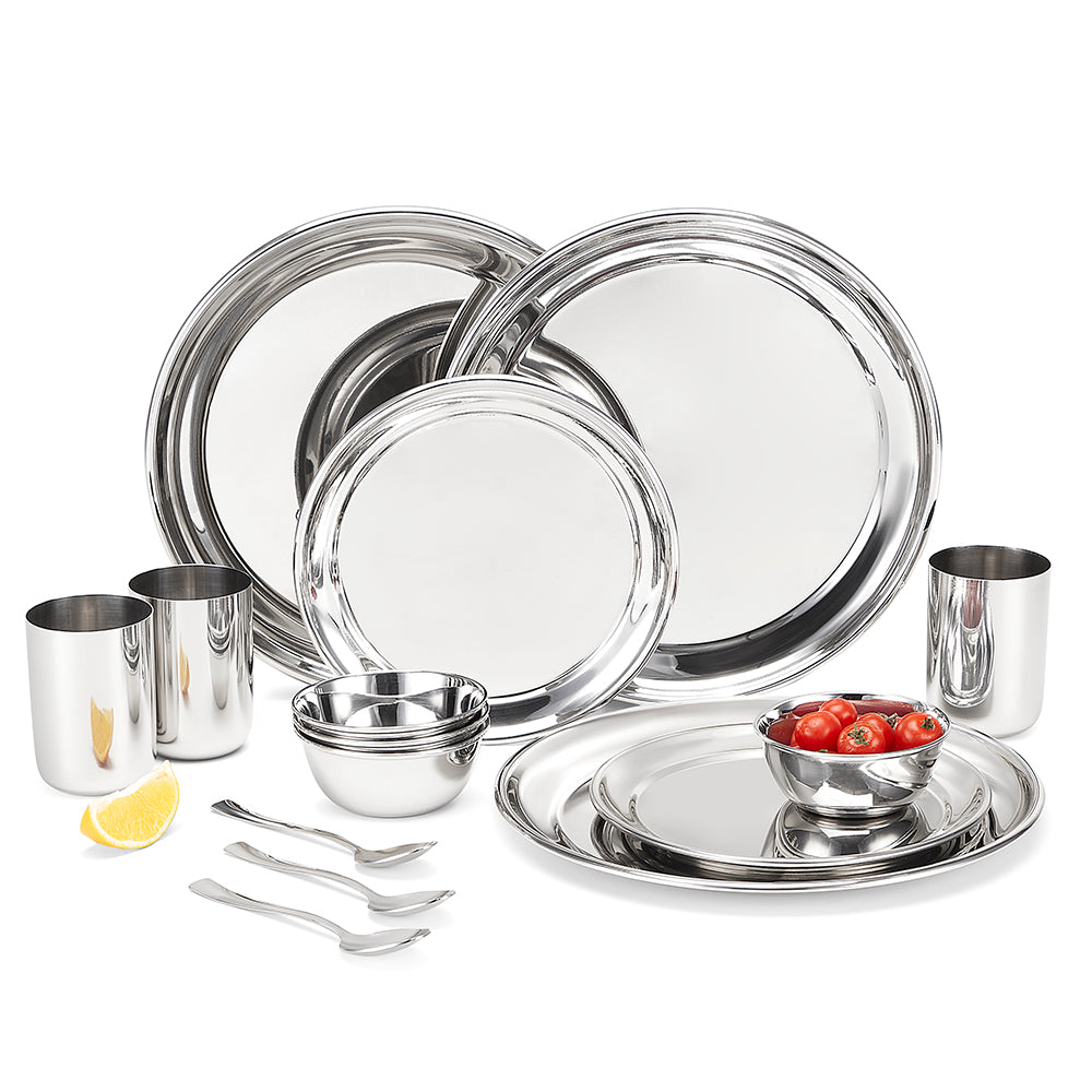 Borosil 30-piece Stainless Steel Dinner Set - Image 7