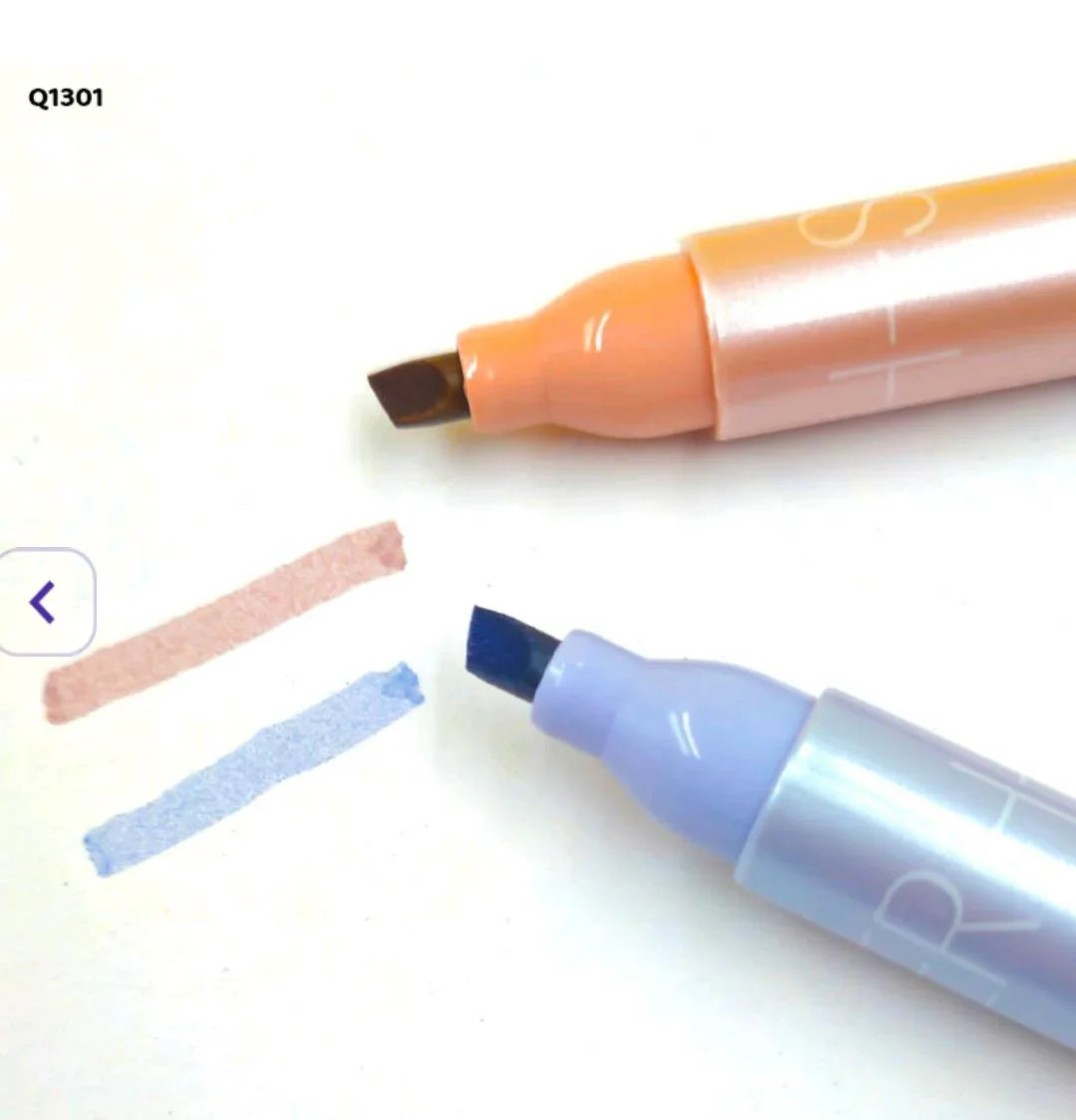 Pastel "Half Sugar" Highlighters - 6 Piece Set (Unique Shape) - Image 2