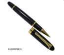 Luxury Roller Pen – Black Barrel with Gold Clip |