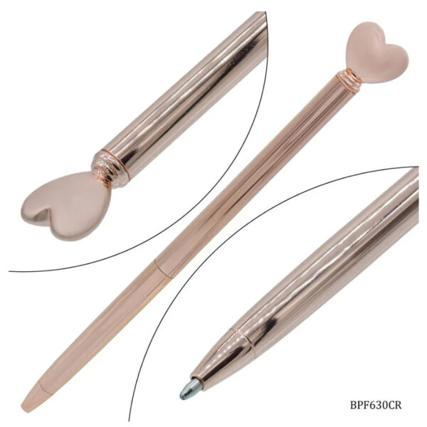 Ball Pen Fancy Top Heart Copper – BPF630CR