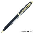 Ball Pen Black silver/golden Clip 301BPBKGC