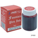 Jags Fountain Pen Ink Bottle 40ML Red