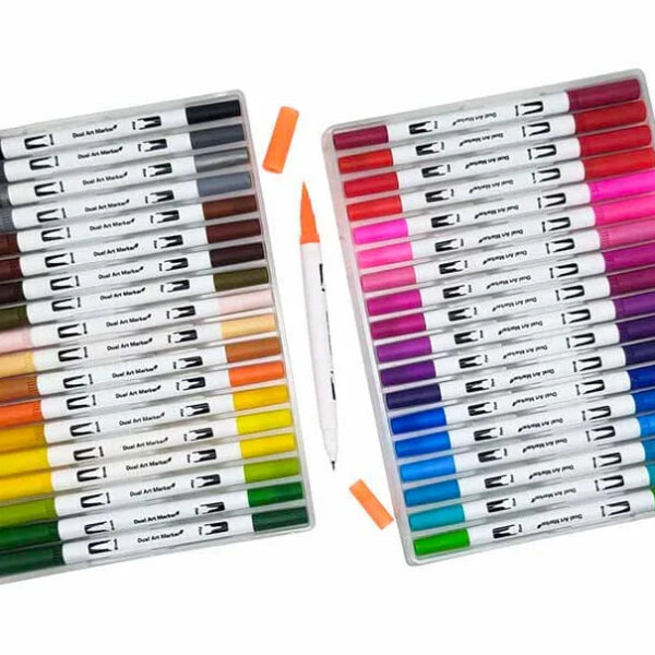 Dual Tip Brush Pen 36 Colour  Set (36Dtbp)