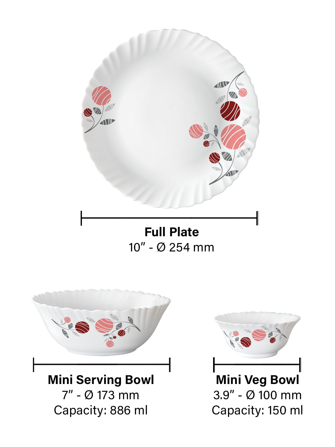 Larah Dahlia Dinner Set 13 pc - Image 2