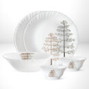 Larah Pine Dinner Set, 9 pc